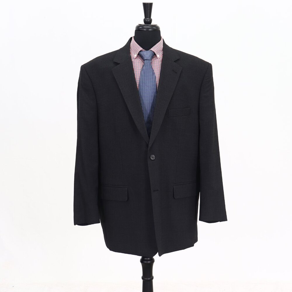 GS 52L Gray Solid 2-Button Sport Coat Blazer Jacket G676